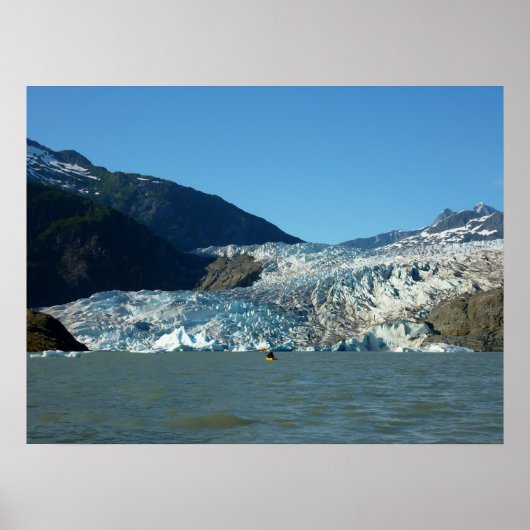 Kayakken bij de Mendenhall-gletsjer Poster (Voorkant)