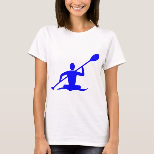 Kayakken - Blauw T-shirt (Voorkant)