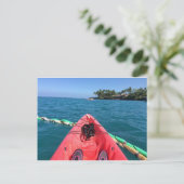 Kayakken in de Oceaan Briefkaart (Staand voorkant)