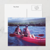 Kayakken in Kona Hawaii Briefkaart (Voorkant / Achterkant)