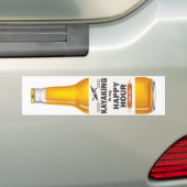 Kayakken Is Mijn Gelukkige Uur Bumpersticker (Op auto)