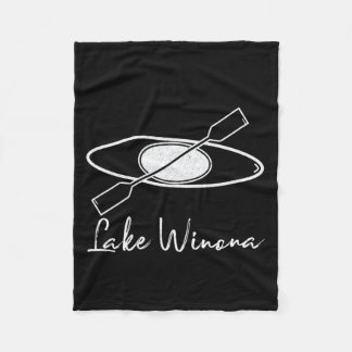 Kayakken, kanoën, varen, zeilen, raften op Lake Wi Fleece Deken