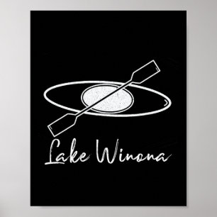 Kayakken, kanoën, varen, zeilen, rafting op Lake W Poster
