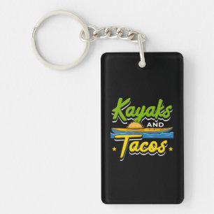 Kayakken - Kayaks en Tacos Grappig Kayakken Sleutelhanger