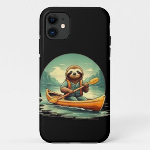 Kayakken Luiaard Kano Liefhebber Grappige Dieren V Case-Mate iPhone Case