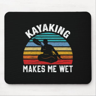 Kayakken Maakt Me Nat Paddle Vaart Avontuur Zon Muismat