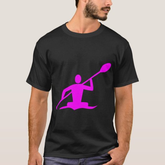 Kayakken - Magenta T-shirt (Voorkant)