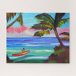 Kayakken op het Ocean Beach Art Legpuzzel