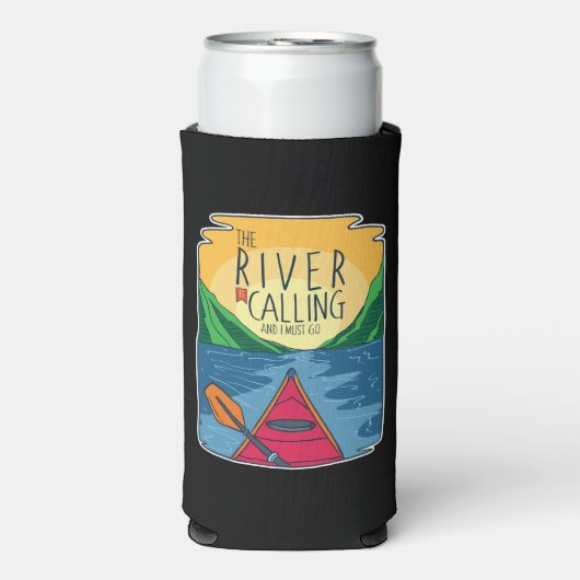 Kayakken - Rivier Roept En Ik Moet Gaan Seltzer Blikjeskoeler (Seltzer Voorkant)