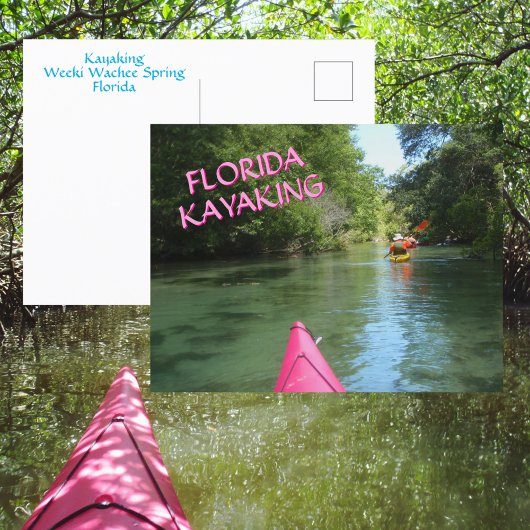 Kayakken Weeki Wachee Spring Florida Avontuur Briefkaart