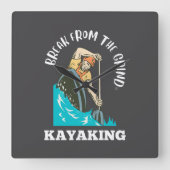 Kayakken (Wit) Klok (Voorkant)