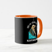 Kayakken (Wit) Koffiemok Mok (Voorkant rechts)