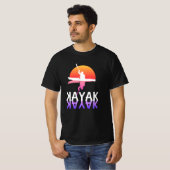 Kayakker silhouet | Kayakken T-shirt (Voorkant volledig)