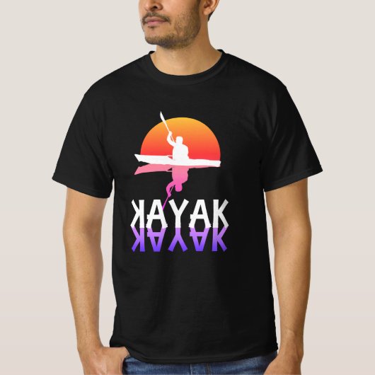 Kayakker silhouet | Kayakken T-shirt (Voorkant)