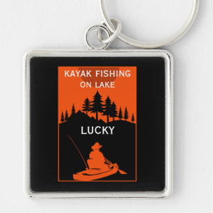 Kayakmeren En Riviervissen Sleutelhanger
