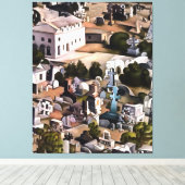 Kayakoy Fethiye Deserted Town Geometric Art Canvas Afdruk (Insitu (Houten vloer))