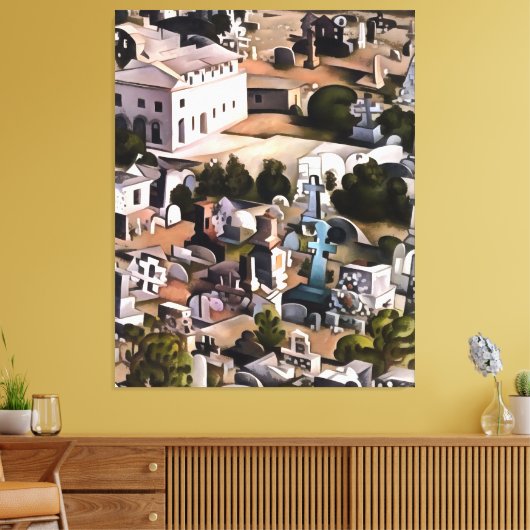 Kayakoy Fethiye Deserted Town Geometric Art Canvas Afdruk (Insitu (Woonkamer))