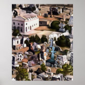 Kayakoy Fethiye Deserted Town Geometric Art Poster (Voorkant)