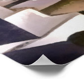 Kayakoy Fethiye Deserted Town Geometric Art Poster (Hoek)