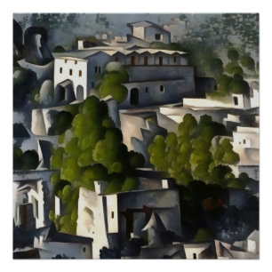 Kayakoy Fethiye The Ghost Village Abstracte Art Perfect Poster