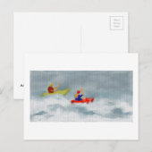 Kayaks Art Briefkaart (Voorkant / Achterkant)
