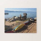 Kayaks bij het meer van Tahoe Puzzle Legpuzzel (Horizontaal)