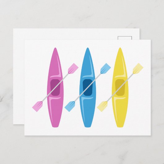 Kayaks Briefkaart (Voorkant / Achterkant)