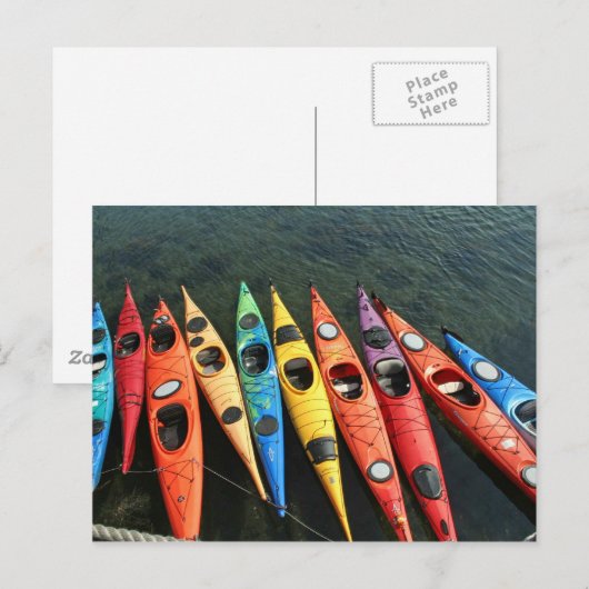 Kayaks! Briefkaart (Voorkant / Achterkant)