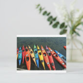Kayaks! Briefkaart (Staand voorkant)