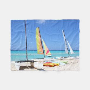 Kayaks, Catamarans en Kayaks Kubaans strand Fleece Deken