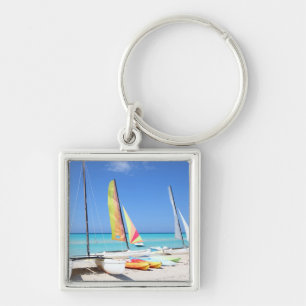 Kayaks, Catamarans en Kayaks Kubaans strand Sleutelhanger
