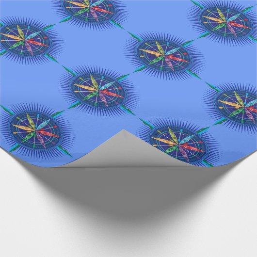 Kayaks Compass Roos inpakpapier (Hoek)