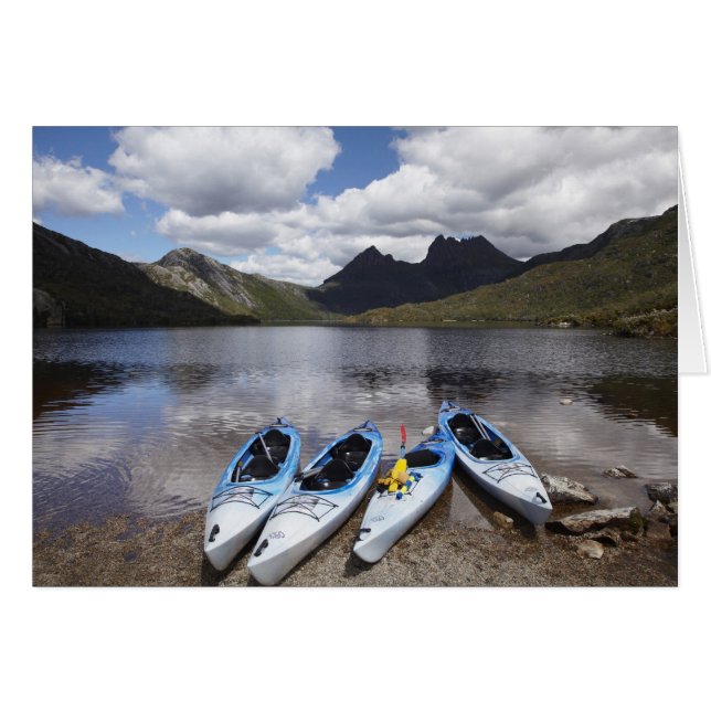 Kayaks, Cradle Mountain en Dove Lake, Cradle (Voorkant Horizontaal)