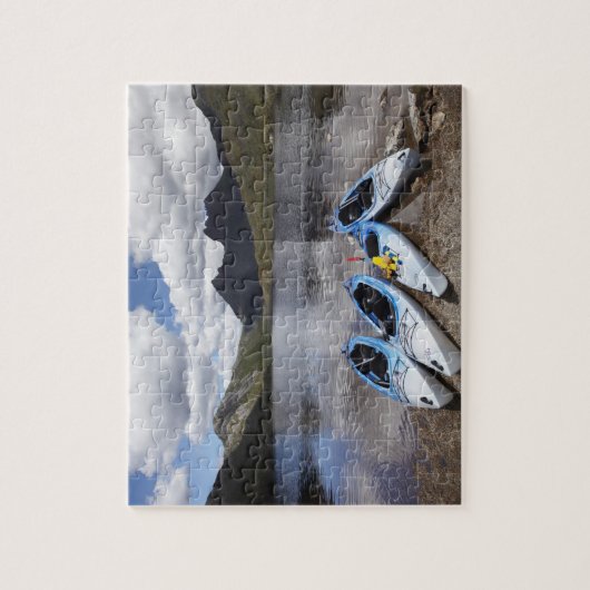 Kayaks, Cradle Mountain en Dove Lake, Cradle Legpuzzel (Verticaal)