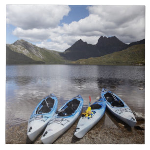 Kayaks, Cradle Mountain en Dove Lake, Cradle Tegeltje