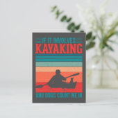 Kayaks en Honden tellen me in Briefkaart (Staand voorkant)