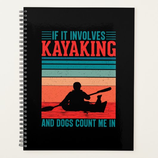 Kayaks en Honden tellen me in Planner (Voorkant)