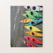 Kayaks in Cinque Terre Italy Jigzaag Puzzle Legpuzzel (Verticaal)