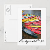 Kayaks in Rockport,MA Briefkaart (Voorkant / Achterkant)