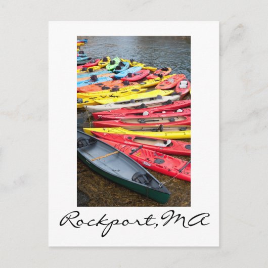 Kayaks in Rockport,MA Briefkaart (Voorkant)