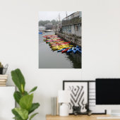 Kayaks in Rockport Poster (Thuiskantoor)