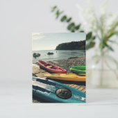 "Kayaks on Put-in-Bay"-Briefkaart Briefkaart (Staand voorkant)