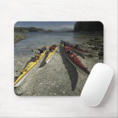 Kayaks op Dicebox Island, Broken Island Group, Muismat (Met muis)