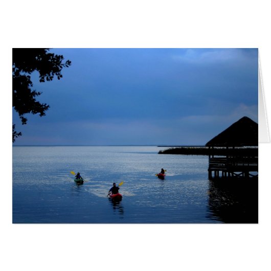 Kayaks op het geluid (Voorkant Horizontaal)