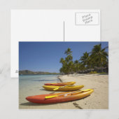 Kayaks op het strand, Plantation Island Resort Briefkaart (Voorkant / Achterkant)