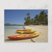 Kayaks op het strand, Plantation Island Resort Briefkaart (Voorkant)