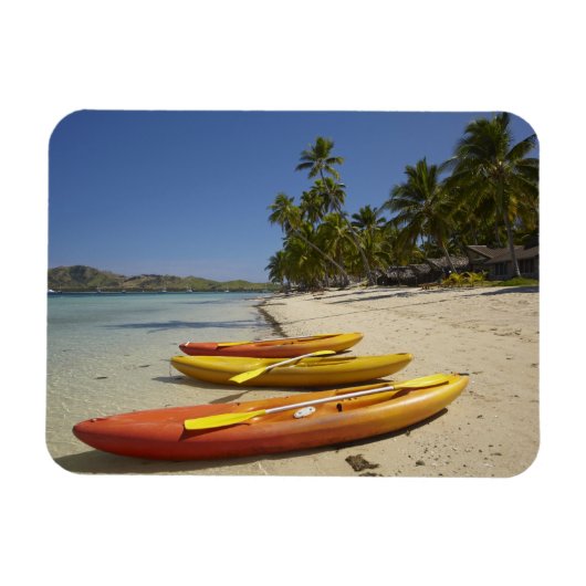 Kayaks op het strand, Plantation Island Resort Magneet (Horizontaal)