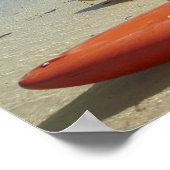 Kayaks op het strand, Plantation Island Resort Poster (Hoek)