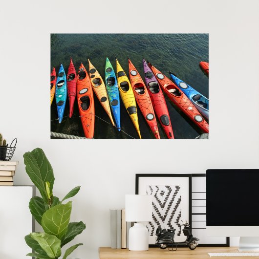 Kayaks poster (Thuiskantoor)