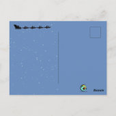 Kayaks Pulling Sleigh Folded Wenskaart Briefkaart (Achterkant)